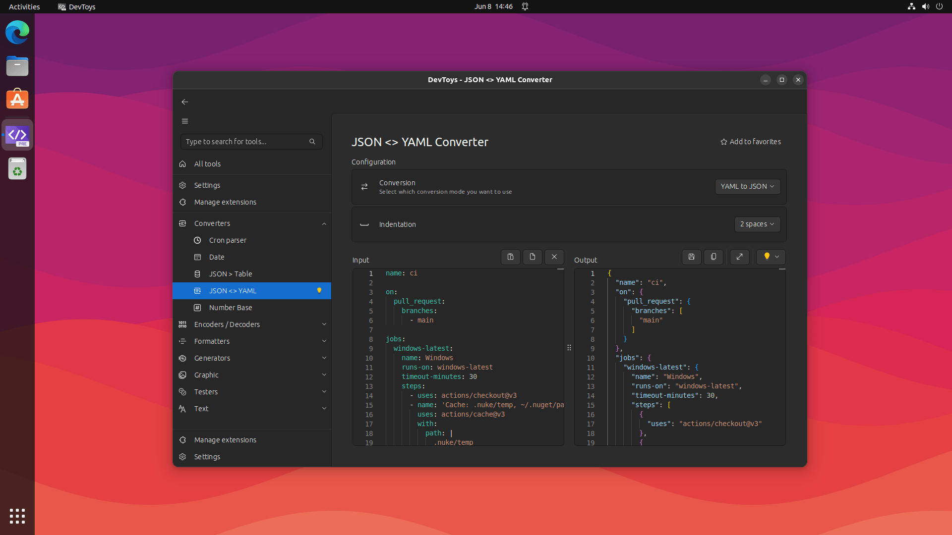 DevToys on Ubuntu