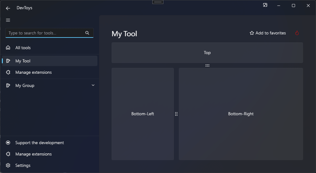 DevToys - My Tool - Split Grid